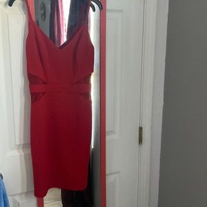 Red B. Smart dress, small mini dress